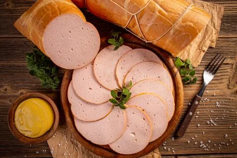 Processed cold meat Stock Photos