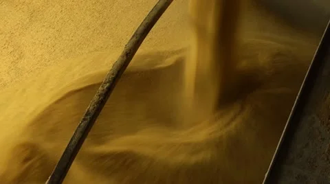 Processed Corn loaded into a truck from an Ethanol Plant Vídeo Stock 22217381