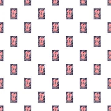 Processed squid seafood packaging creating a pattern Stock Illustration