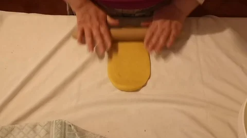 Processing and preparation for tortellini dough Stock Footage 100195988