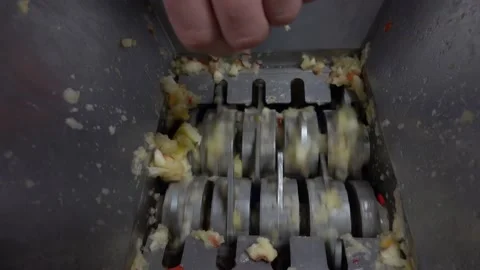 Processing of apples for juice and cider production. Stock Footage 141440617