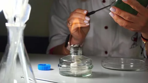 Processing blood test in the laboratory. Stock Footage 198805804