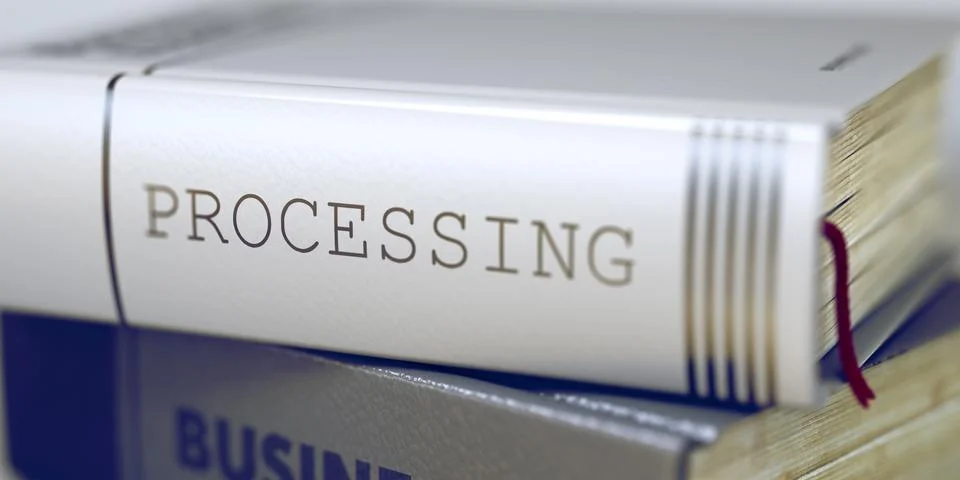 Processing - Business Book Title Stock Illustration