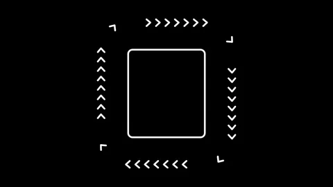 Processing Chip Frame Stock Footage 336064047