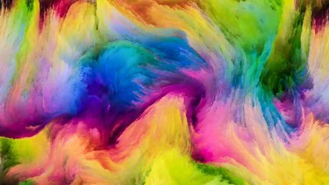 Processing Colorful Paint Stock Illustration