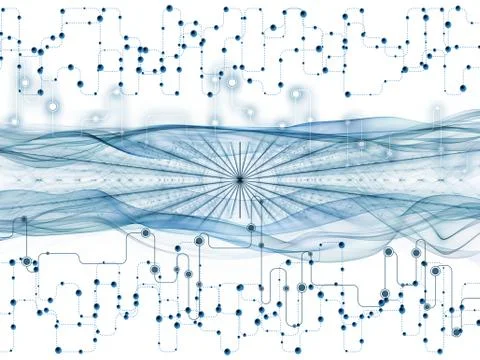 Processing Data Transfers Illustrazione stock