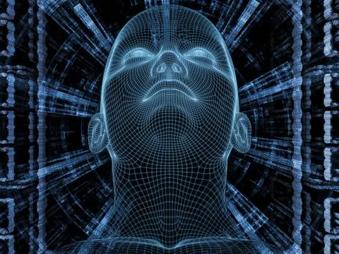 Processing Digital Identity Stock Illustration