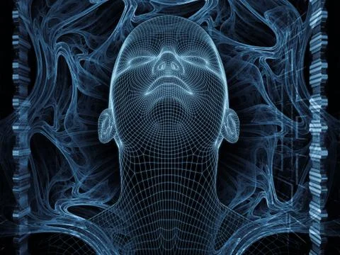 Processing Digital Identity Stock Illustration