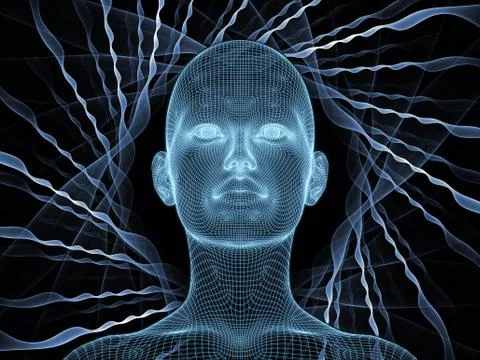 Processing Digital Identity Stock Illustration