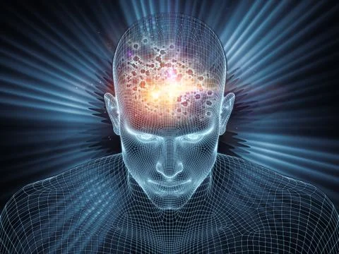 Processing Digital Identity Illustrazione stock