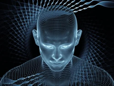 Processing Digital Identity Stock Illustration