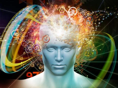 Processing Digital Thoughts Stockillustratie