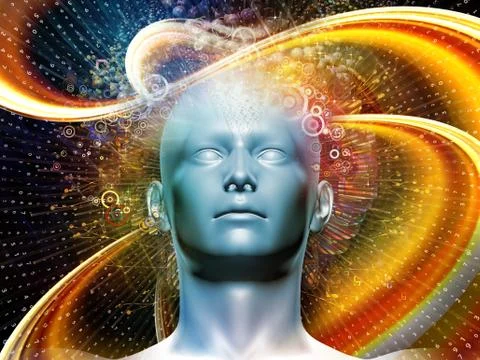 Processing Digital Thoughts Stock Illustration