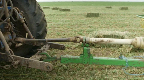 Processing field tractor. Tractor disc ground Stock Footage 51072242