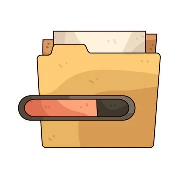 Processing Folder illustration Stock Illustration