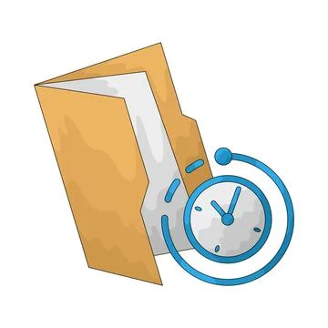 Processing Folder illustration Stock Illustration