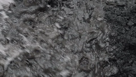 Processing the gathered precious stone minerals extracted at quarry using water 스톡 동영상 273752684