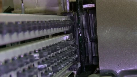 Processing of glass edge, factory of processing of sheet glass on the machines Stock Footage 76463197