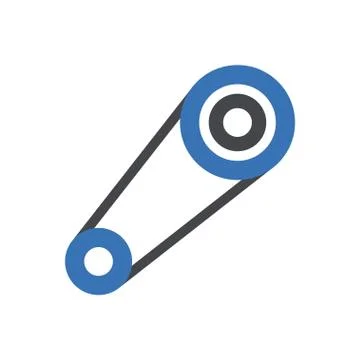 Processing glyph color icon Stock Illustration