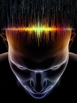 Processing Human Mind Stock Illustration