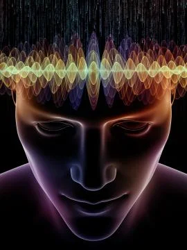 Processing Human Mind Stock Illustration