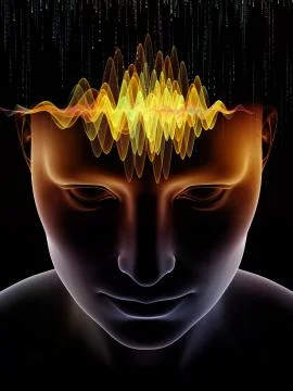 Processing Human Mind Stock Illustration