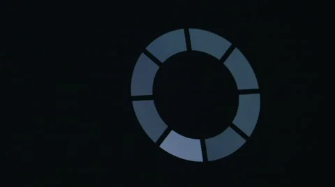 Processing icon on black screen 스톡 동영상 67553536