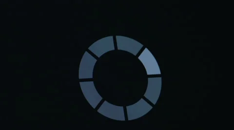 Processing icon on black screen Stock Footage 67553538