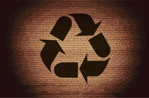 Processing icon Flat with abstract background Illustrazione stock