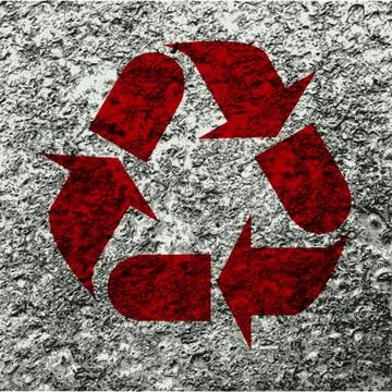 Processing icon Flat with abstract background Illustrazione stock