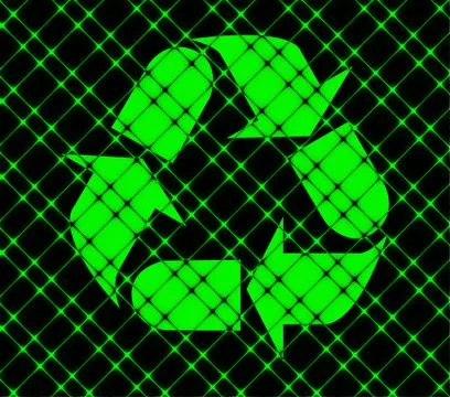 Processing icon Flat with abstract background Illustrazione stock