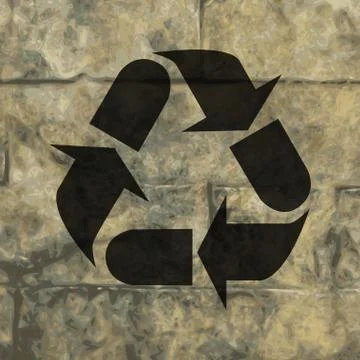 Processing icon Flat with abstract background Illustrazione stock