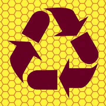 Processing icon Flat with abstract background Illustrazione stock