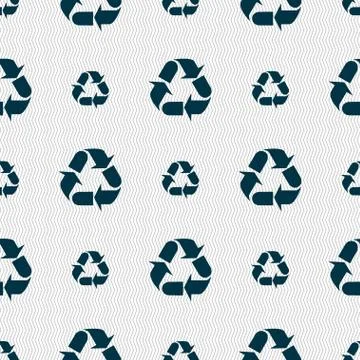 Processing icon sign. Seamless abstract background with geometric shapes. Vec Stock Illustration