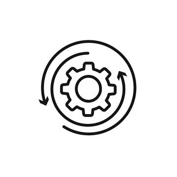 Processing icon vector set collection for web Stock Illustration