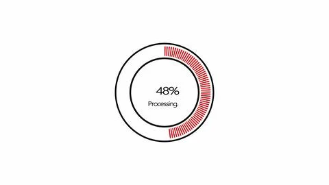 Processing icon on a white color background. Stock Illustration
