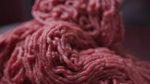Processing lard or meat in minced meat Stock Footage 119037067