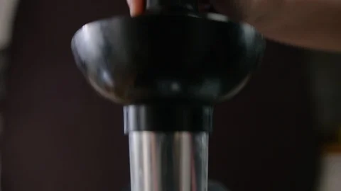 Processing lard or meat in minced meat Stock Footage 129959230