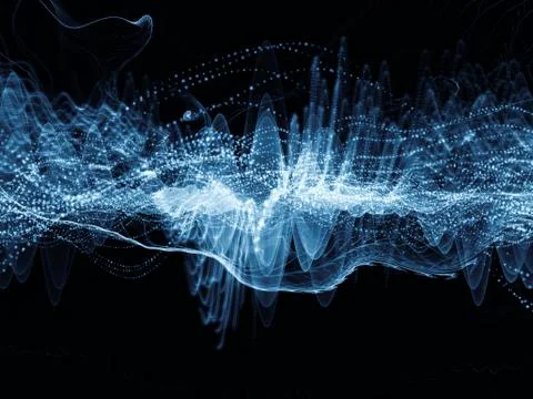 Processing Light Wave Stock Illustration