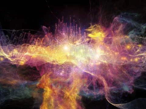 Processing Light Wave Stock Illustration