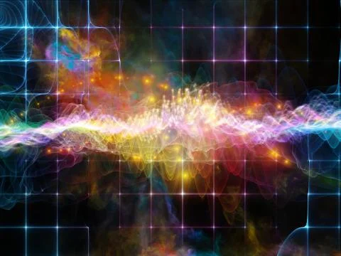 Processing Light Wave Stock Illustration