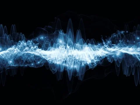 Processing Light Wave Stock Illustration