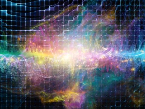 Processing Light Wave Stock Illustration