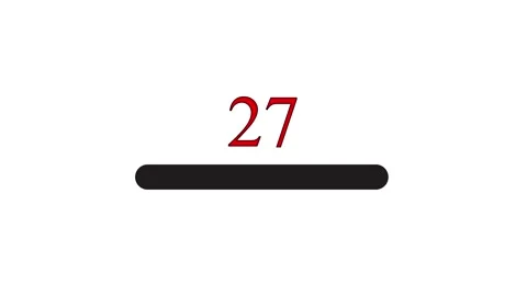 Processing lodaing bar counter icon on a white background. Stock Footage 256075631