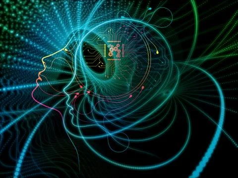 Processing Machine Consciousness Illustrazione stock