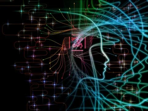 Processing Machine Consciousness Stock Illustration