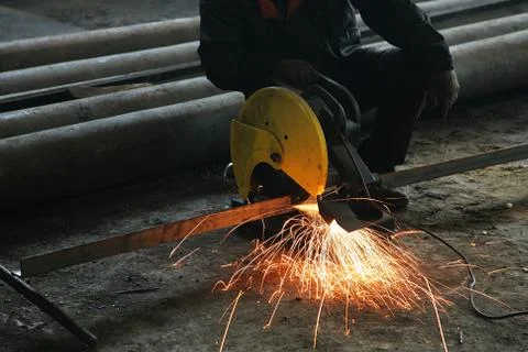 Processing of metal Foto stock