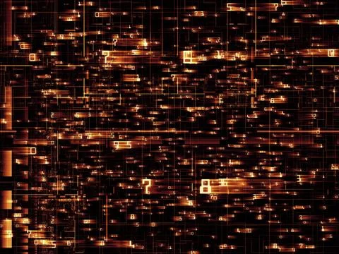 Processing Network Illustrazione stock