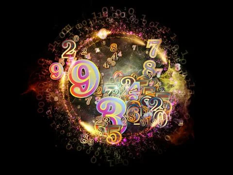 Processing Numbers Stock Illustration