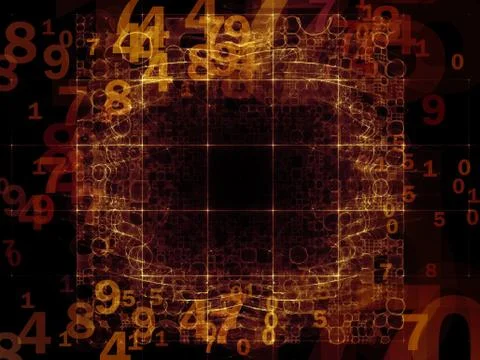 Processing Numbers 스톡 일러스트